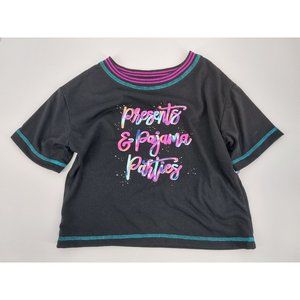 Girls Crop Short Sleeve Sweater Shirt - More Than Magic - Size S